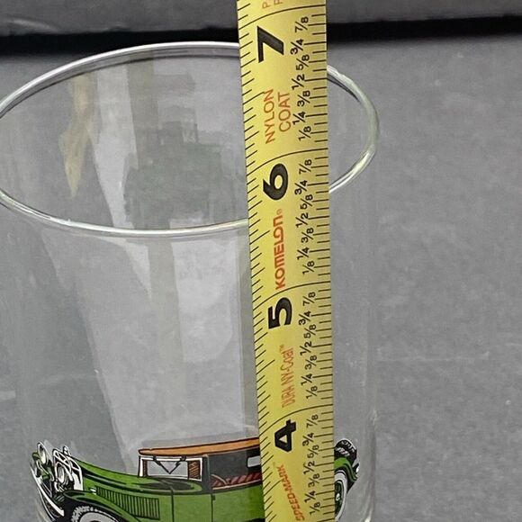 Vtg Anchor Hocking Glass Tumbler Collectible Antique Car Sterling Six Replace - Picture 4 of 7